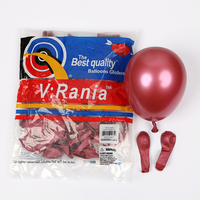 Ballons en latex de couleur métallique chromé, 5 pouces, 10 pièces de meilleure qualité, décoration pour joyeux anniversaire ou mariage