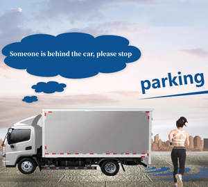 Cảm biến đỗ xe phía trước và phía sau cho xe tải siêu âm Radar cảm biến đỗ xe hệ thống giám sát hộ tống Máy dò Radar đậu xe 4 cảm biến - Product Image 6