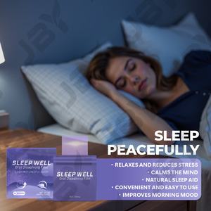 <span class=keywords><strong>Film</strong></span> oral à dissolution rapide à la mélatonine avec L-théanine pour la relaxation et le soutien contre l'insomnie, marque privée JBY OEM ODM - Product Image 5