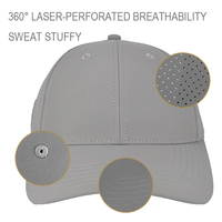 Casquette de baseball à 6 panneaux perforée au laser, en tissu imperméable, style sportif urbain, unisexe, pour événements sportifs et boutiques haut de gamme
