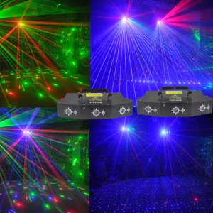 TF01RGBプロフェッショナル光学格子DJレーザーディスコステージレーザーライト