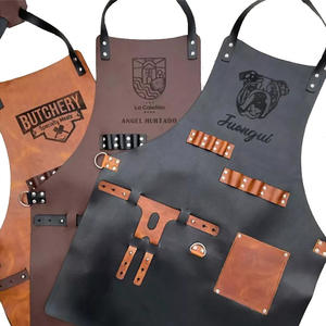 Grembiule YUXIN <span class=keywords><strong>Vintage</strong></span> all'Ingrosso con Logo Personalizzato, Resistente, Riutilizzabile, Impermeabile, Senza Maniche, con Tasche Multiple, Resistente all'Olio - Product Image 5