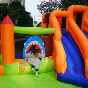 Happy Outdoor <b>Inflatable</b> Bouncer Toys Jump With <b>Water</b> <b>Slide</b> Pool Castle House NB-93022 Happy Outdoor <b>Inflatable</b> - Product Image 3