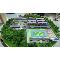 Maquette 3D Commerciale Moderne en Plastique Bisini pour Boîtes à Sable, Villas, Écoles et Projets Immobiliers