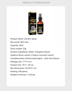 <span class=keywords><strong>Spray</strong></span> <span class=keywords><strong>anti</strong></span>-trypanosomiase pour chats et chiens - Soin cutané pour animaux - Nettoyage, élimination des acariens et soulagement de la trypanosomiase - Product Image 5