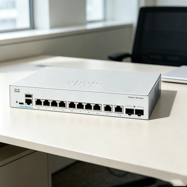 New Original Ciscos Clean Stock Layer 2 8-Port Gigabit Ethernet PoE+ Access Switch with 2x 1G SFP Uplinks Model C1200-8T-E-2G