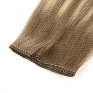 Vente chaude 12A russe Remy un donneur cheveux vierges bruts plus longs rapport de cheveux point culminant Piano couleur Double trame plate dessinée - Product Image 5