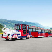 Train touristique sans rails pour enfants, grand train sans rails pour enfants en centre commercial, à vendre