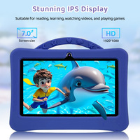 Tablet Infantil con Pantalla de 7 Pulgadas, Android 14, USB Tipo C, Resistente al Agua y a las Caídas, 128 MB de Memoria, 1 Año de Garantía