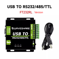 WaveShare modul FT232RL/CH343G USB ke RS232/485/TTL tingkat konversi kelas industri dengan isolasi