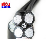 Câble aérien basse tension Zhongmai ABC à conducteur solide en aluminium XLPE/PVC, tension nominale 750 kV, conforme ISO, personnalisable
