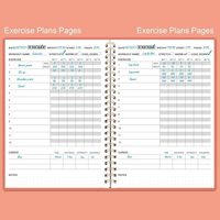 Agenda de fitness Myway 2026 pour femmes et hommes, carnet de suivi d'entraînement A5, journal d'exercices, carnet de suivi des entraînements en spirale