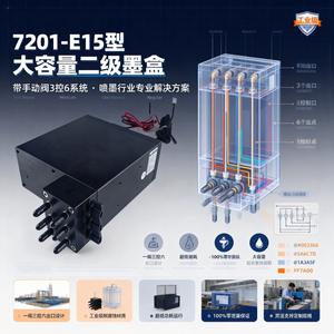 Cartouche d'encre compatible HP haute capacité à deux étages 7201-E15, état neuf, noire, 3 commandes, 6 étages avec valve manuelle - Product Image 5