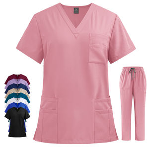 Set di Uniformi Sanitarie per Donne, Divise Infermieristiche Elasticizzate all'Ingrosso, Scrub Medici Antirughe e Traspiranti, Produzione di Fabbrica - Product Image 1