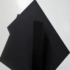 C2S Smooth Surface Glossy Cheap Price Black Board 250gsm 300gsm 350gsm 400gsm Black Paper Customized Size in sheet in roll