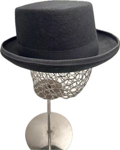 Cylindre classique élégant 100% laine feutre chapeau haut de forme Style victorien fait <span class=keywords><strong>chapelier</strong></span> grand messieurs chapeaux de <span class=keywords><strong>luxe</strong></span> formels pour hommes - Product Image 4