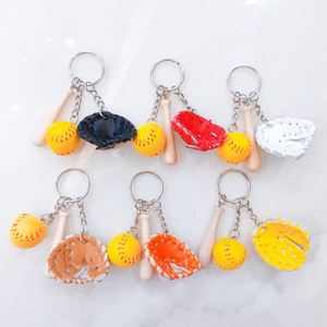 Mini Three-piece Baseball Wooden Bat Keychain Sports Car <b>Key</b> <b>Chain</b> <b>Key</b> Ring Gift for Man Women Gift - Product Image 4