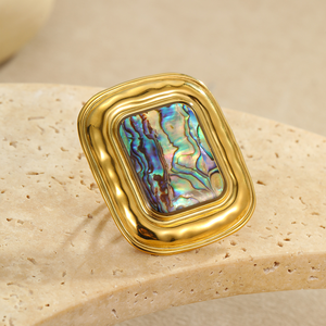 Boucles d'oreilles en acier inoxydable de style rétro et médiéval, boucles d'oreilles à clous, anneau géométrique carré, pas de décoloration - Product Image 6