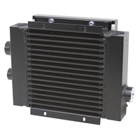 Refroidisseur d'huile à air refroidi par vent en aluminium personnalisé, refroidisseur d'huile de compresseur d'air, échangeur de chaleur, ventilateur hydraulique, radiateur de refroidisseur d'huile avec ventilateur 24v