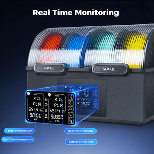 เครื่องอบฟิลาเมนต์ Sovol 4 แกนม้วน รุ่น SH03 พร้อมอุณหภูมิสูงสุด <span class=keywords><strong>85</strong></span> องศา สำหรับเครื่องพิมพ์แบบหัวฉีดคู่  ระบบเก็บฟิลาเมนต์แบบปิดผนึก  ระบบลดความชื้นอัตโนมัติ รุ่นใหม่ - Product Image 4