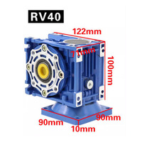 Xinda fournisseur 90 degrés réducteur à angle droit DC moteur à courant alternatif accessoires boîte de vitesses NMRV40 turbine ver réducteur