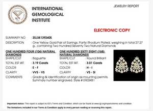 Pendientes de Diamantes de Oro Premium para Mujer, Joyería Fina de Diseño Elegante, Accesorios de Moda de Lujo - Product Image 6