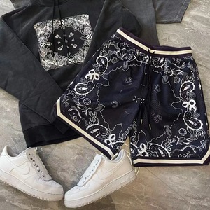 Da <span class=keywords><strong>uomo</strong></span> ad asciugatura rapida da 5 pollici Short American Streetwear allenamento estivo da palestra stampa Paisley allenamento atletico Casual traspirante - Product Image 2