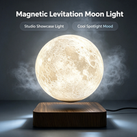 Lampe Lune Flottante, Lampe de Table Créative et Unique, Cadeau Personnalisé, Lumière LED, Décoration d'Intérieur, Lampe Lune Lévitation