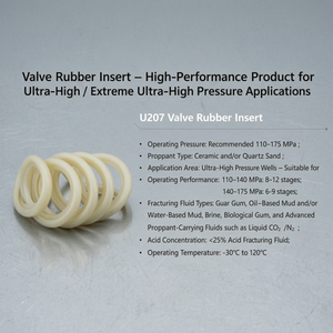 Coreseal U207 Flexible Valve <b>Cushion</b> Spare Parts Rubber <b>Insert</b> High-Performance <b>for</b> Ultra-High Pressure Applications Ceramic - Product Image 1