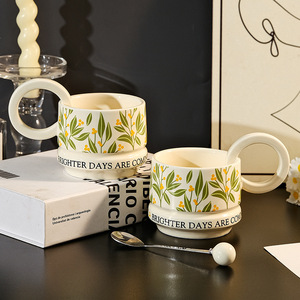 Keramik-Reisebecher 400ml im Amerikanischen Stil Büro-Souvenir-Tasse im Karton - Product Image 2