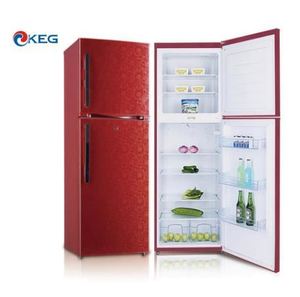 502L Fashion Glass Door <b>Refrigerator</b> Top Freezer Double VCM Flowers Series Fridge <b>Refrigerator</b> - Product Image 1