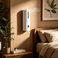 Diffuseur d'huiles essentielles mural en plastique sans eau, avec minuterie par application, léger, pour hôtel, commerce et maison