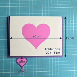 Tarjeta Interactiva con Diseño Original ZS-PC0074, Cascada de Corazones, para el Día de San Valentín o el Día de la Madre, para Minoristas en Línea - Product Image 3