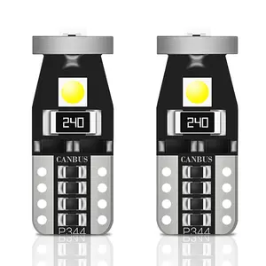 China Manufacturer Canbus T10 LED Light Bulb 3030 3Smd 5W5 1.5W DC 12V Interior LED Lamp for Motorcycles