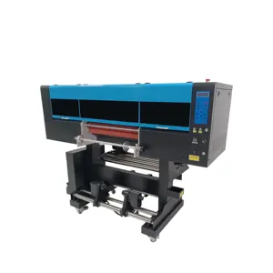60Cm Roll To Roll Uv Pet Film Printing Printer Automatische Uv Inkjet Printer Voor Uv Label Afdrukken