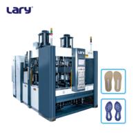 Machine d'injection de semelles en caoutchouc LARY 1650KN 380V pour l'industrie de la chaussure, 2 stations, 51kW, cycle rapide, efficacité 184Mpa, contrôlée par PLC