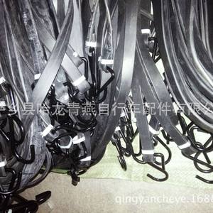 Cordon élastique en caoutchouc souple pour bagages, avec crochet en S, noir, épaissi, équipement de fixation pour voiture, accessoires - Product Image 3