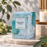 Boîte d'emballage personnalisée pour bougies d'aromathérapie, boîte pour bougies en cire de soja, boîte en papier à double rabat, boîte de couleur imprimée, emballage cadeau, usine OEM