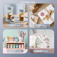 Niimbot B1 Printer Label termal ponsel Mini Amerika Mocha daftar bahan minuman susu kopi rak harga hidup 2 inci