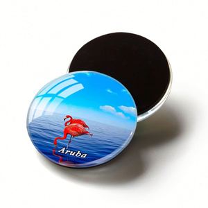 Promotional Glass Crystal Magnet Idea Netherlands Souvenir Gifts Aruba Island Tourist Souvenirs <b>Fridge</b> Magnets - Product Image 2