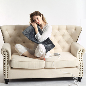 Coussin chauffant électrique en flanelle avec thermostat réglable et protection contre la surchauffe, idéal pour l'hiver, soulagement de la douleur, pour les genoux et le dos - Product Image 4