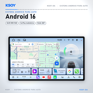 Autoradio pour automobile avec Android Auto et CarPlay sans câble, <span class=keywords><strong>antenne</strong></span> GPS en céramique et <span class=keywords><strong>antenne</strong></span> 4G - Product Image 1