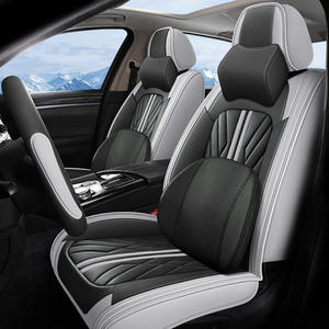 Juego Completo de Fundas Universales de Cuero PVC para Asientos de Coche con Cubierta de Cojín para Accesorios Interiores de Automóvil - Product Image 5