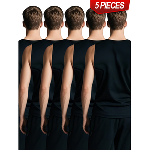 Camisetas sin mangas de Jersey de alta calidad, camisetas sin mangas transpirables para hombres - Product Image 3