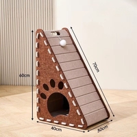 Lits pour chats en feutre durables en gros avec fonction griffoir intégrée pour une maison douillette pour animaux de compagnie