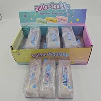 Bâton de beurre simulé en PVC, rempli de vaseline, jouet anti-stress souple à presser