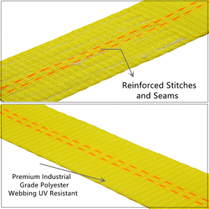Yeni stil çekme aşağı kravat sarı araba aks kayışları cırcır kravat Downs sistemi çırpıda kanca - Product Image 4