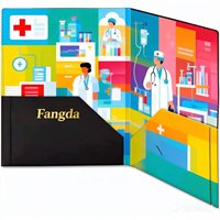 Carpeta de Presentación para Informes Médicos de Hospital, Carpeta de Bolsillo Mate, Portafolletos, Porta Tarjetas de Hotel, Carpeta de Presentación Empresarial