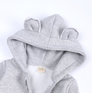 Vêtements pour bébés, hommes et femmes, 0-2 ans, combinaison chaude d'hiver à capuche en coton, barboteuse longue pour ramper - Product Image 6