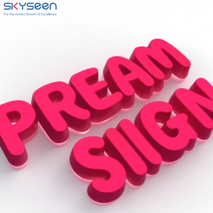 Skyseen sôi động màu xanh lá cây 3D <span class=keywords><strong>LED</strong></span> chiếu sáng dấu hiệu tùy chỉnh Acrylic thư cho trái cây bán lẻ thực phẩm ánh sáng cửa hàng cửa hàng nước trái cây thanh trang trí nội thất - Product Image 3